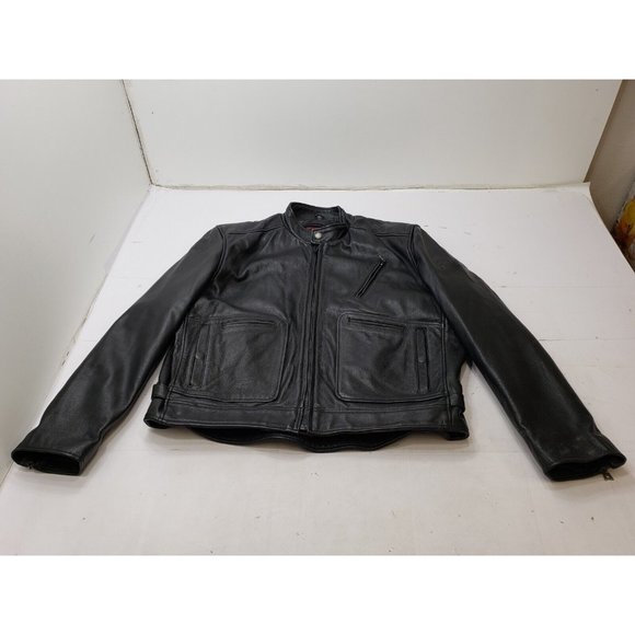 Flying Bikes Oakwood Womens Jacket Motorcycle Leather Thinsulate Insulated Sz XL